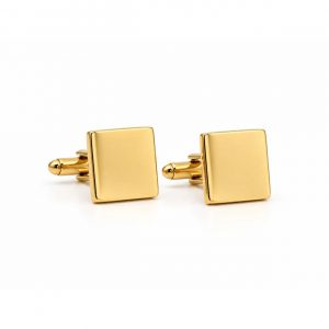 Gold Square Cufflinks, The Bespoke Room Atlanta.