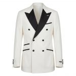 Ivory DB Black Peak Tuxedo Jacket dinner jacket, The Bespoke Room Atlanta.