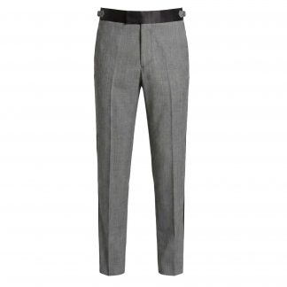 Steel Grey Tuxedo Trousers