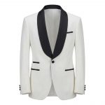Ivory SB Black Shawl Tuxedo Jacket dinner jacket, The Bespoke Room Atlanta.