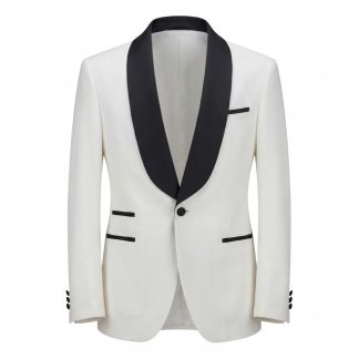 Ivory SB Black Shawl Tuxedo Jacket dinner jacket, The Bespoke Room Atlanta.